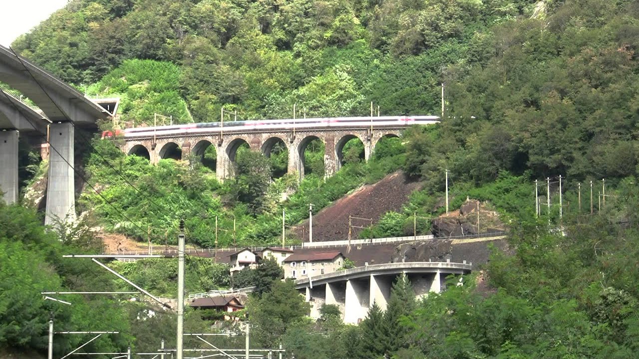 12.September 2014 Gotthardahn- Südrampe in der Media Leventina und Biaschina- Kehrschleifen