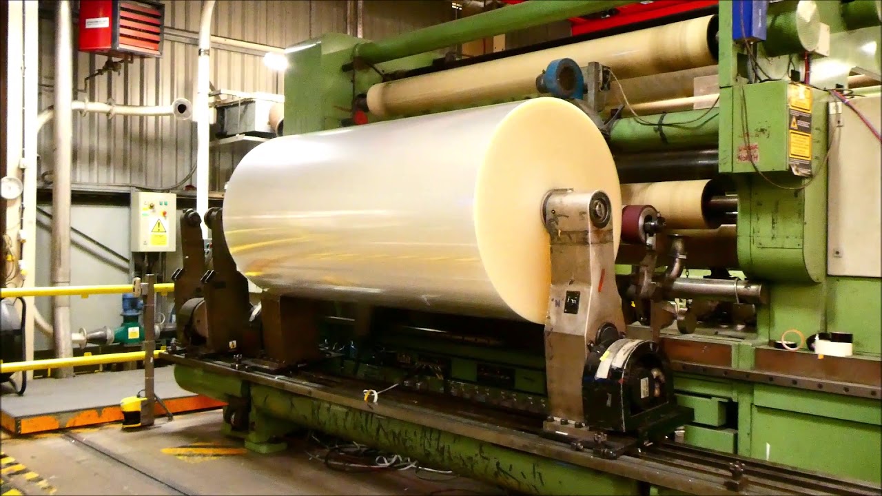 3019 ATLAS CW1200R Slitting machine - YouTube