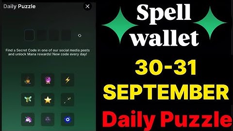 Spell wallet puzzle today 30 & 31 September | spell wallet daily puzzle | #spellwallet #combo |