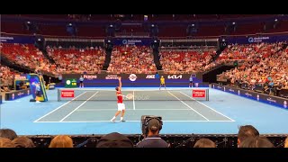 Daniil Medvedev vs Alex De Minaur Court Level Matchplay ATP Cup 2022
