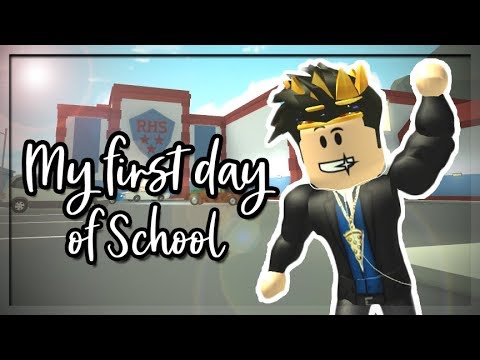 My First Day Of School At Roblox High School 2 Roblox Roleplay - roblox bloxburg school day roblox roleplay youtube