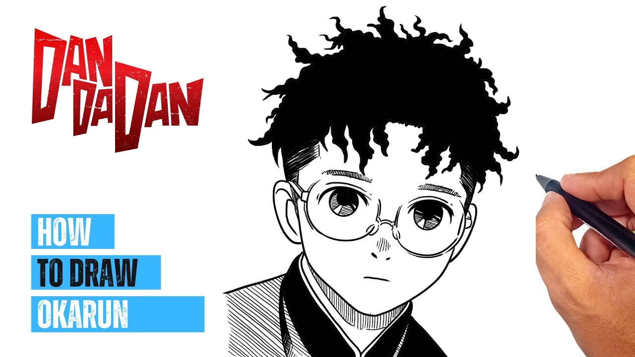 How to draw Okarun from Dandadan - YouTube