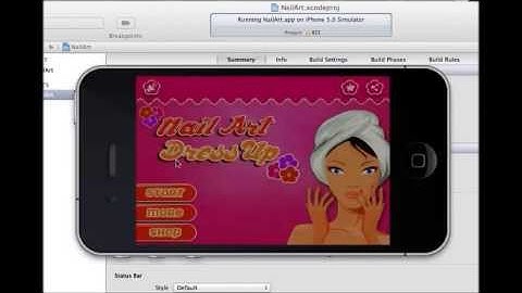 Girl Nail Art iPhone Game Source Code Demo by MobileAppsGallery