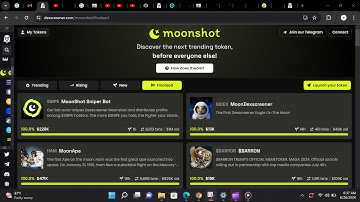 How To Use Moonshot on DEXSCREENER ~ Complete Begineers Guide