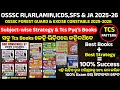 🎯 Subject wise strategy and best books / osssc ri,ari,icds , &amp; osssc forest guard, excise constable