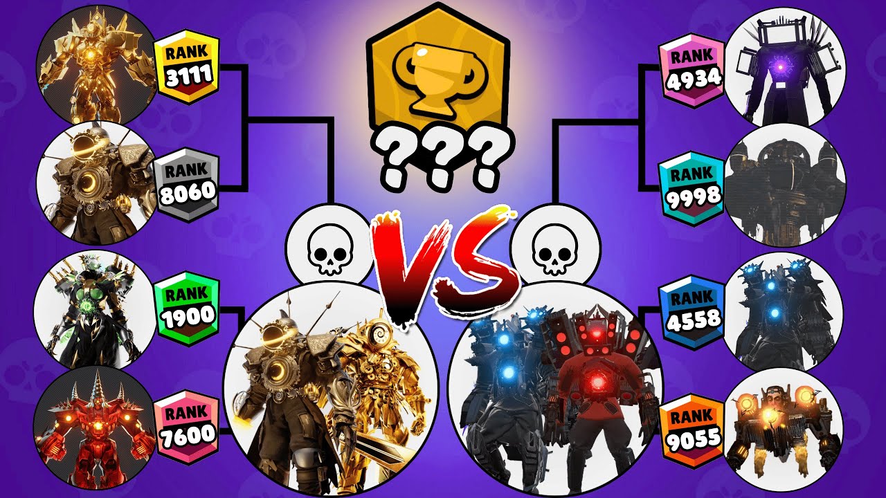 Турнир по туалетам Skibidi! MULTIVERSE TITANS против SKIBIDI TOILET