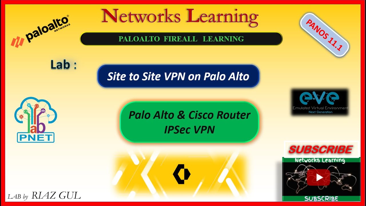 11 IPSec VPN Palo Alto and Cisco Router