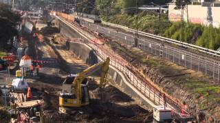 First level crossing removed at Burke Road timelapse video