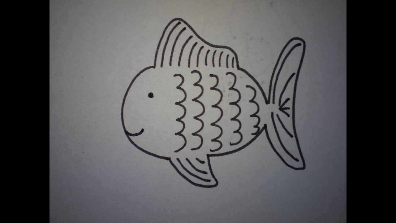 hoe teken je een vis (makkelijk) (how to draw a fish ...