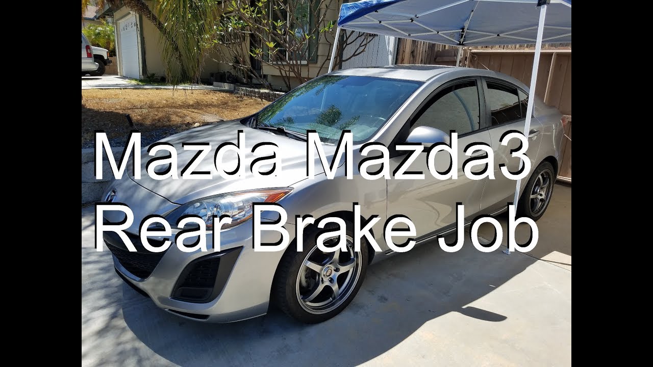 Mazda Mazda3 3 Rear Disc Brake Change 2004 2005 2006 2007 2008 2009