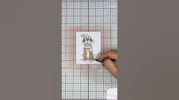 Distress Watercolor Pencils + a Quirky Card Twist ❄️