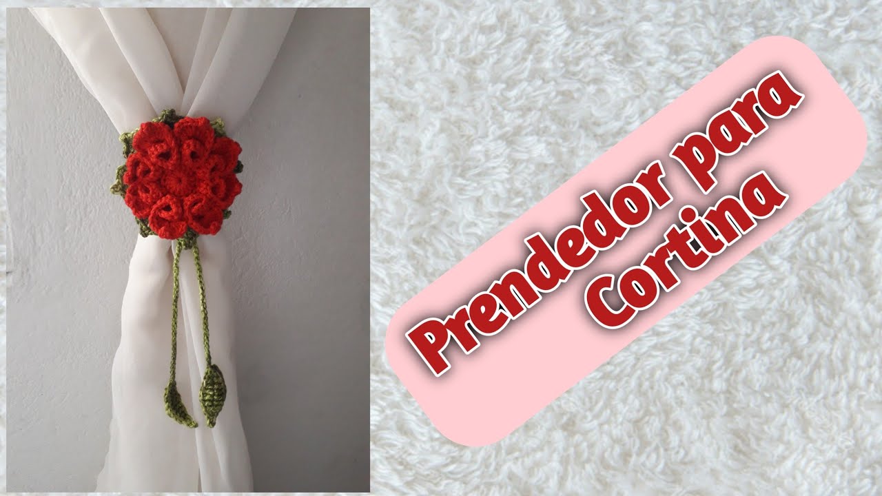 Prendedor para  Cortina em crochê fácil de fazer