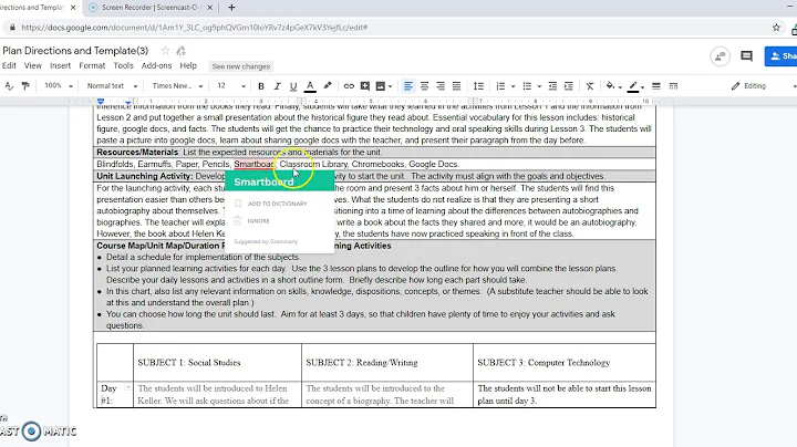 EDUC 322  Unit Plan Presentation