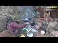 old couple having food in mobile cow farm || lajimbudha ||