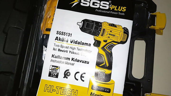 Sgs plus akülü vidalama 12 v 1.5 ah