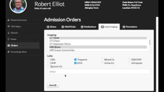 Admission Orders Wizard