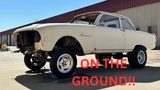 My 61 Ford Falcon Gasser in on the GROUND!! #19