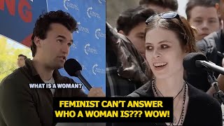 CHARLIE KIRK SHUTS DOWN FEMINIST WHO CAN EXPLAIN WHAT A WOMAN IS!!!😳🔥🔥