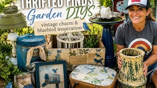 Roadside Finds & Thrift Store Treasures Become Beautiful Garden Décor | DIY Thrift Flips