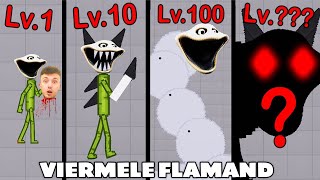 EVOLUTIA VIERMELUI FLAMAND LVL 1 VS LVL 10 VS LVL 100 VS LVL ??? DRACULASS VS EVOLUTIA SECRETA!!!