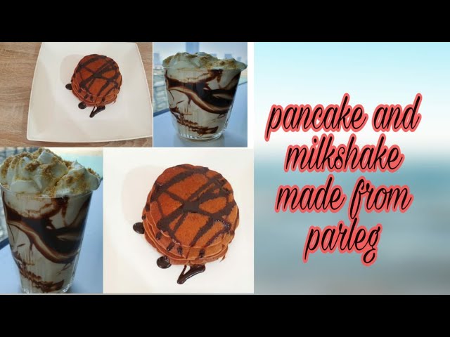 Pancake & Milk shake made with Parle G biscuit l Dessert & Beverage with 1 biscuit recipe l Parle G | Chatoro ki Rasoi