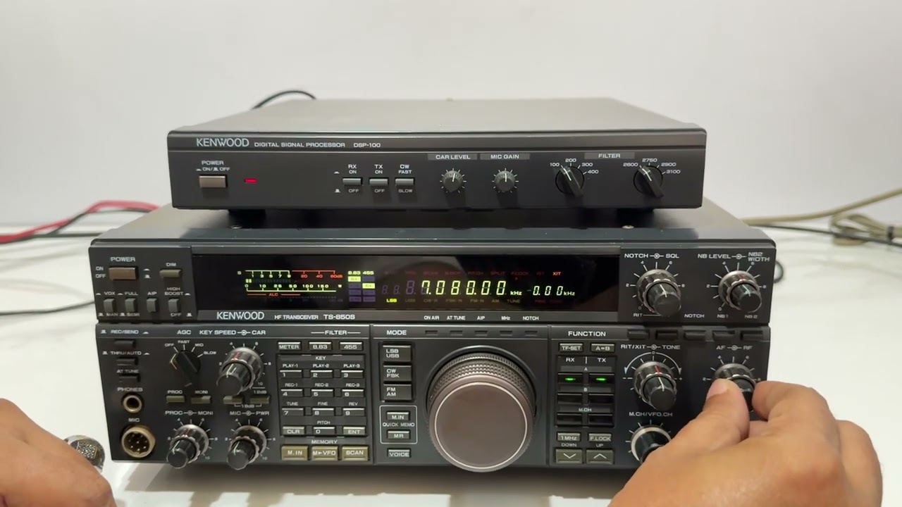 Kenwood DSP-100 Setline TS-850/TS690 - YouTube