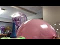 Filling a double balloon and different balloon stands