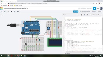 Tinkercad aurduino tmp36 lcd ekranlı iklimlendirme kontrol sistemi