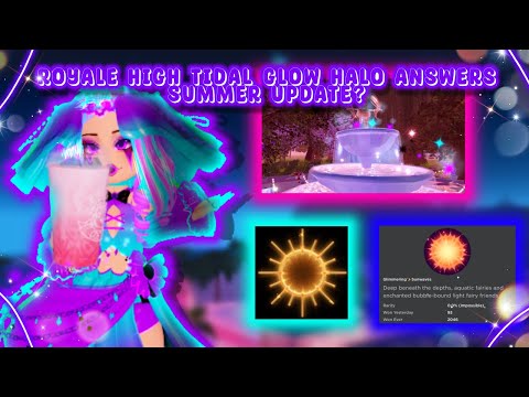 Royale High Summer Halo Answers 2023 [Tidal Glow Halo] - Try