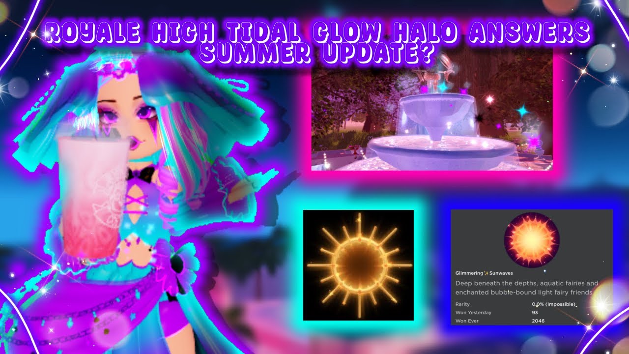 Royale High Summer Halo Answers 2023 [Tidal Glow Halo] - Try Hard