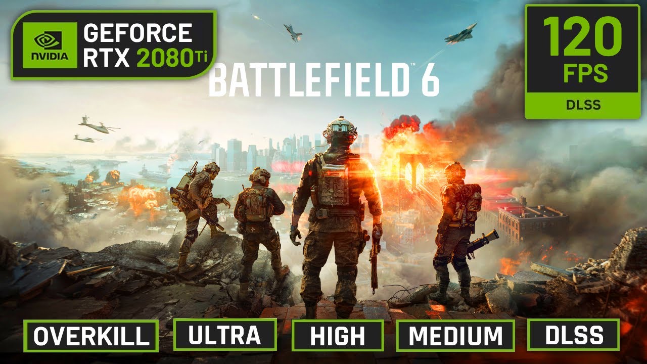 Battlefield 6 on the RTX 2080 Ti (1080p/1440p/4K/DLSS)🔥Multi Setting Benchmark