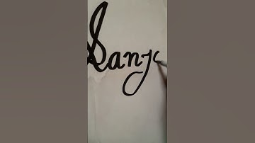 Sanjay  name handwriting calligraphy video plz subscribe to guys 🙏