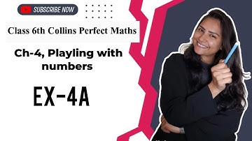 Class 6 Collins Perfect Maths Chapter-4 Playing with number Ex-4a #collins #class6maths #ncertmaths