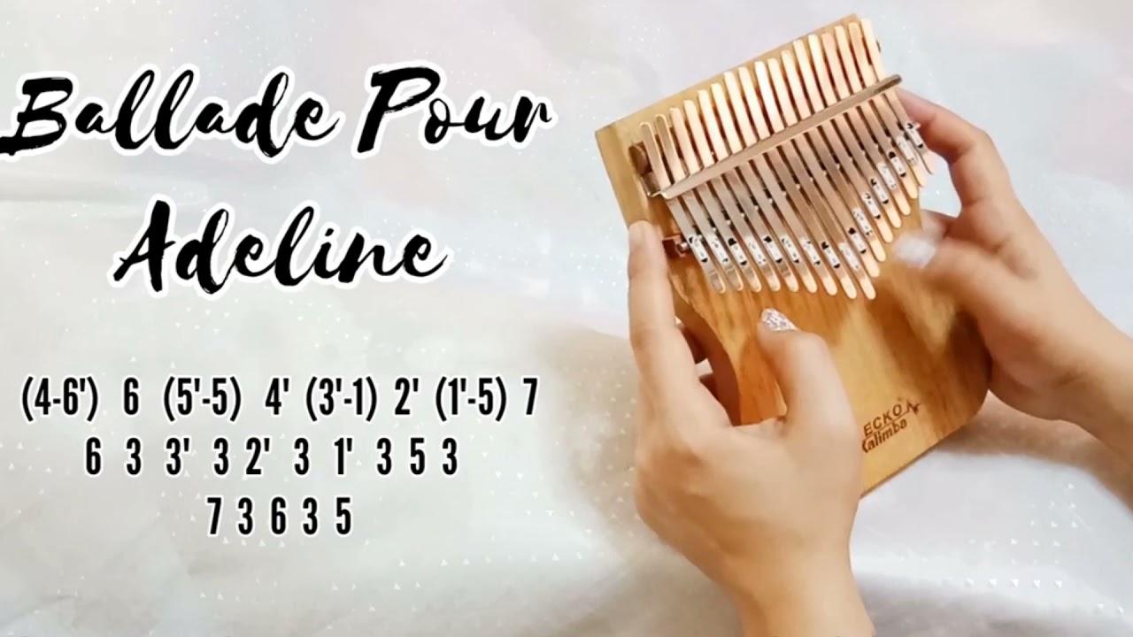 Kalimba TREELF TF-21C 21 Touches Acrylique - Instrument De Musique Pour Débutants, Avec Étui