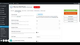Setting the Revive Network Post Type in Revive Old Posts (Important)