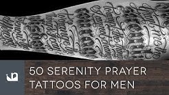 50 Serenity Prayer Tattoos For Men 