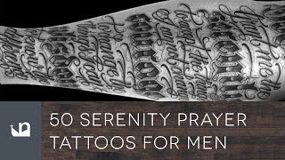 50 Serenity Prayer Tattoos For Men