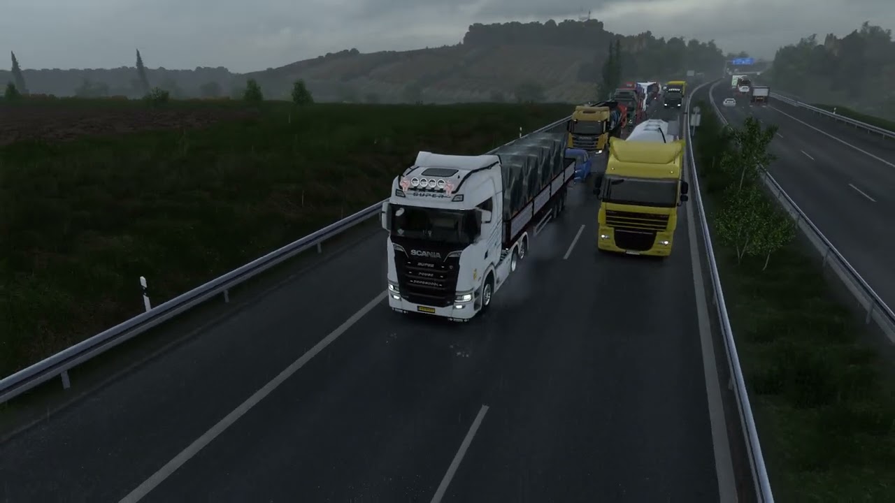 Ets 2 سكانيا 730اس سنكل اكزوز مفتوح طرب