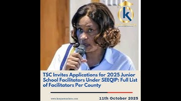 𝐓𝐒𝐂 𝐈𝐧𝐯𝐢𝐭𝐞𝐬 𝐀𝐩𝐩𝐥𝐢𝐜𝐚𝐭𝐢𝐨𝐧𝐬 𝐟𝐨𝐫 𝟐𝟎𝟐𝟓 𝐉𝐮𝐧𝐢𝐨𝐫 𝐒𝐜𝐡𝐨𝐨𝐥 𝐅𝐚𝐜𝐢𝐥𝐢𝐭𝐚𝐭𝐨𝐫𝐬 𝐔𝐧𝐝𝐞𝐫 𝐒𝐄𝐄𝐐𝐈𝐏 𝐏𝐫𝐨𝐠𝐫𝐚𝐦𝐦𝐞