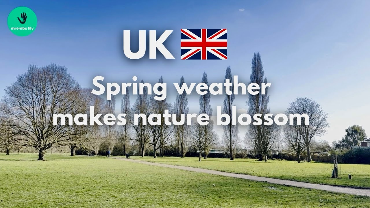 Spring weather in the UK makes the nature blossom and uplifts your mood ...