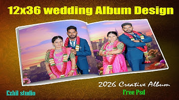 12x36 wedding album design| Album design work available | 12x36 wedding album psd Available...