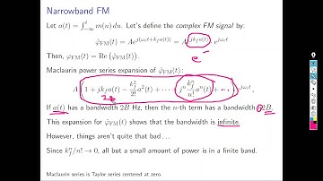 Angle Modulation: Narrowband Frequency Modulation (NBFM) vs. Wideband Frequency Modulation (WBFM)