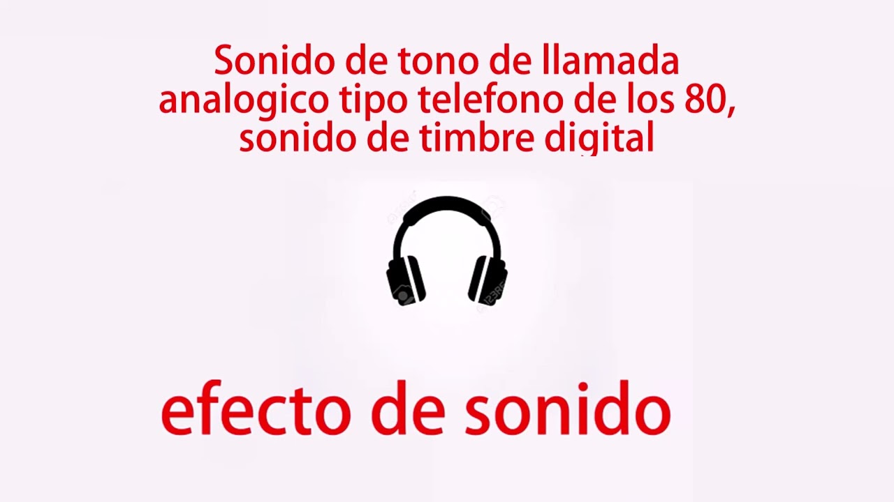 Sonido de Tono de llamada analogico tipo analogico telefono de los 80 sonido de timbre digital