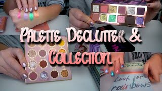 EYESHADOW PALETTE DECLUTTER & COLLECTION |  #eyeshadowcollection #eyeshadowdeclutter