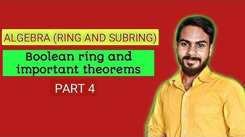 Boolean ring part 4