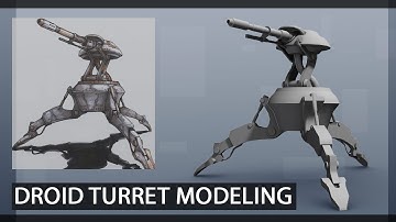 Droid Turret Modeling Tutorial - Preview