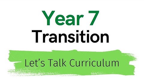 Transition to Secondary - Let