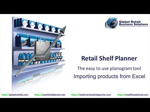 Retail Shelf Planner - Importing products from Excel into your planogram