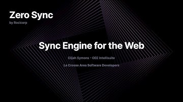 Zero Sync - A local-first solution to all your Web App Problems