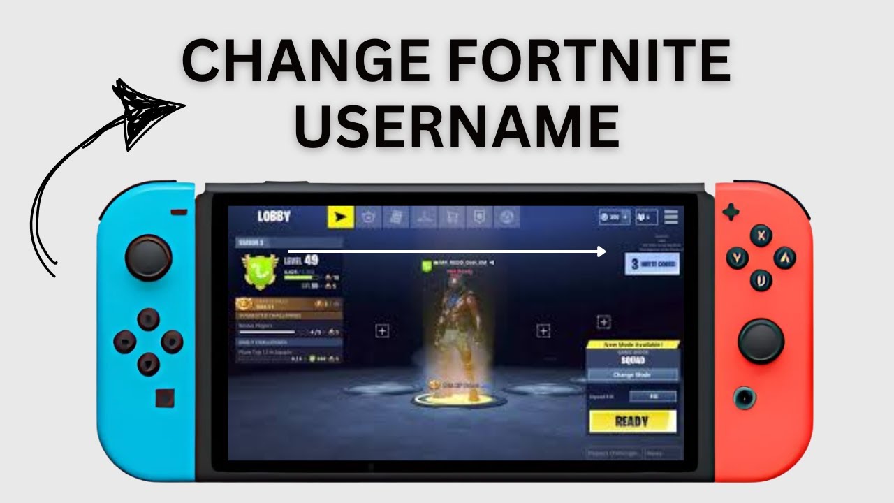 How To Change Fortnite Username On Nintendo Switch - YouTube